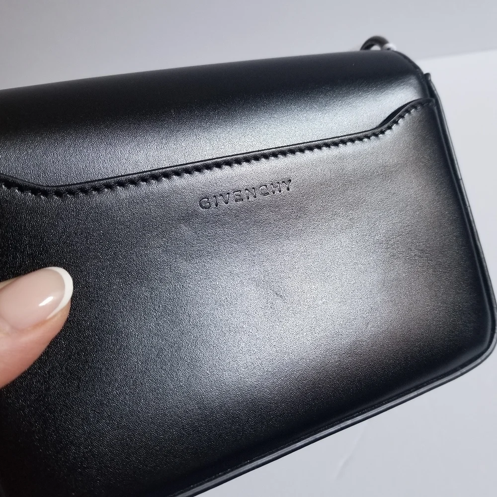 Givenchy Small Leather Crossbody Bag Black - Picture 8 of 14